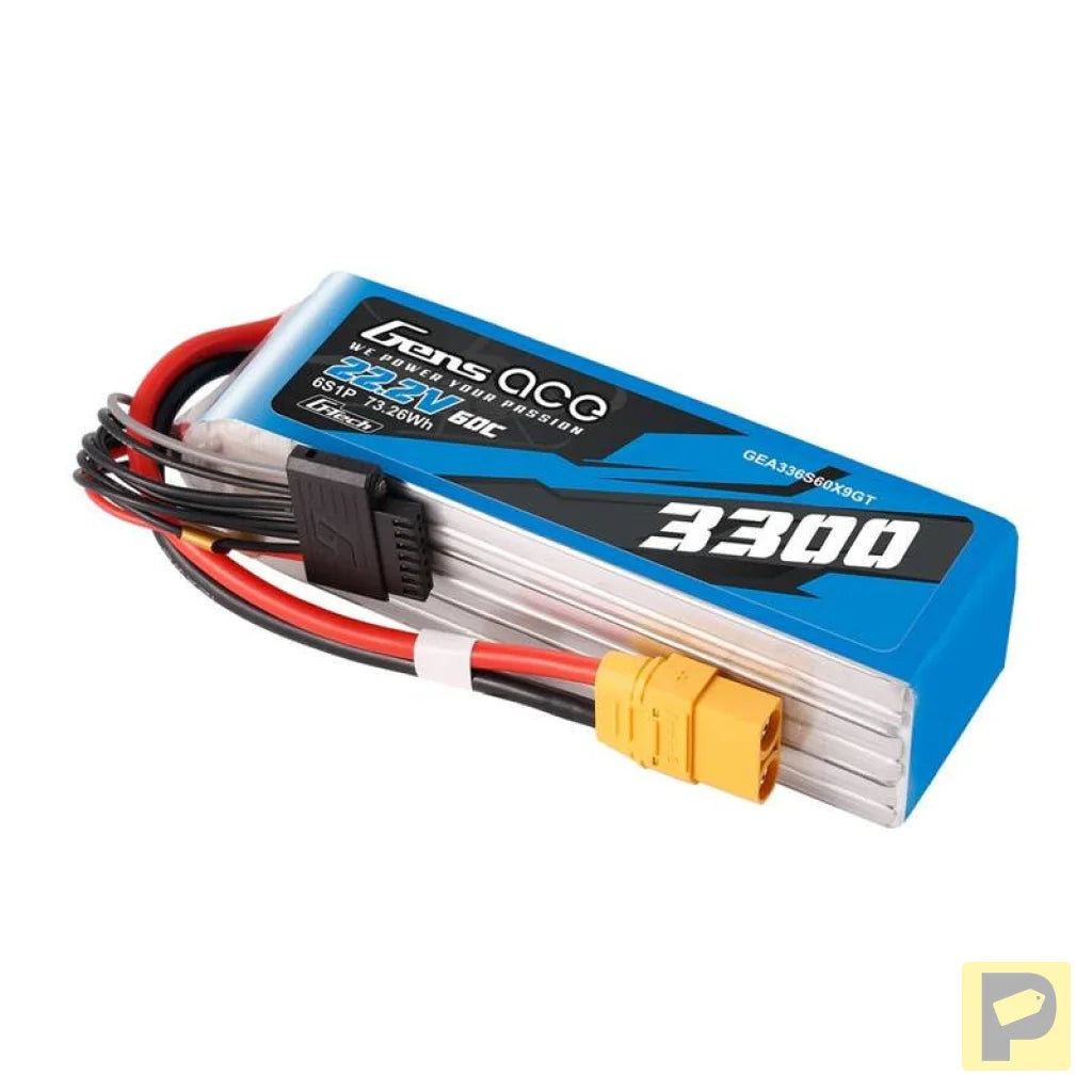 Accumulator Lipo Gens Ace G-Tech 3300mAh 22.2V 60C 6S1P XT90