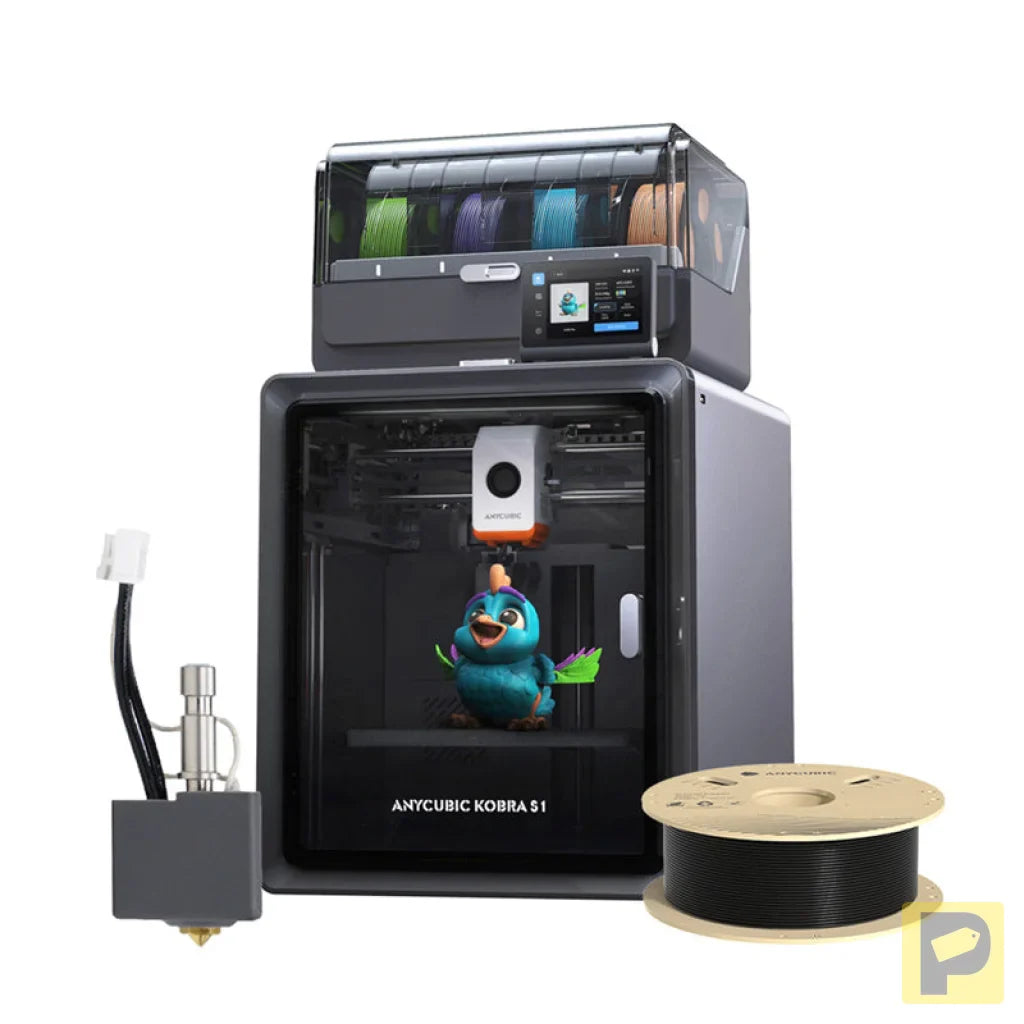 Anycubic Kobra S1 Combo 3D Printer + Hotend + Filament free