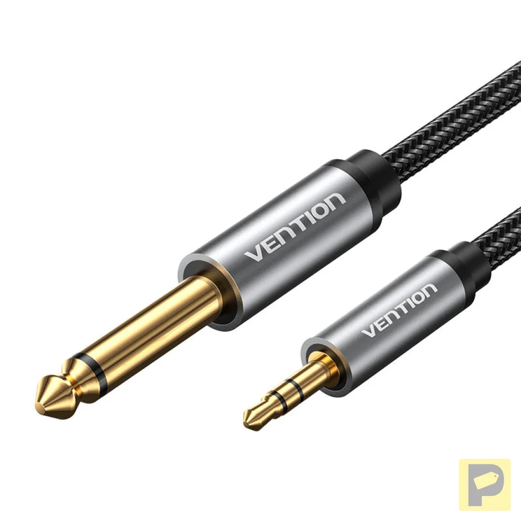 Audio cable mini jack 3.5mm male to jack 6.35mm male Vention BCYHJ 5m