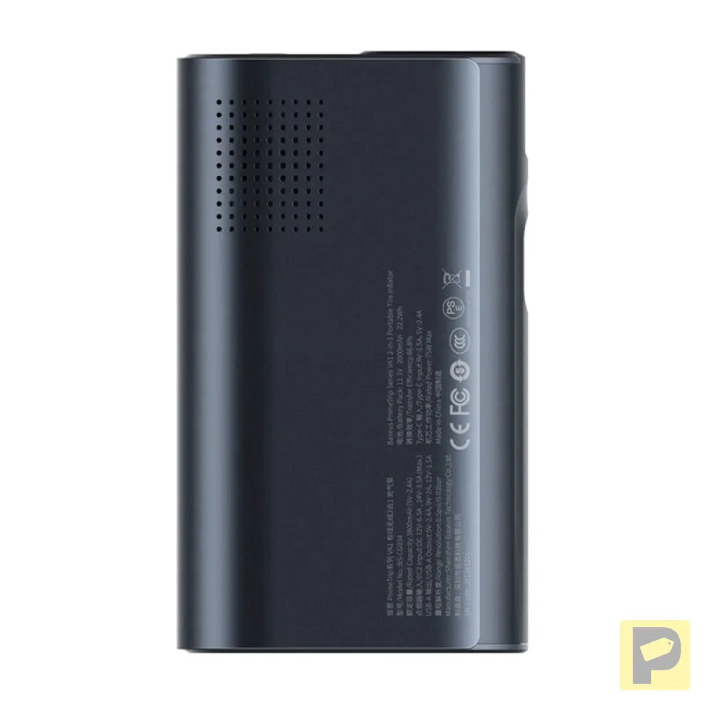 Baseus PrimeTrip VA1 2-in-1 pump with flashlight black