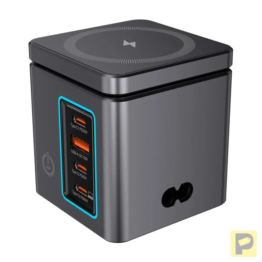 Blitzwolf BW-i113 GaN, USB-A, 3xUSB-C, 105W mains charger