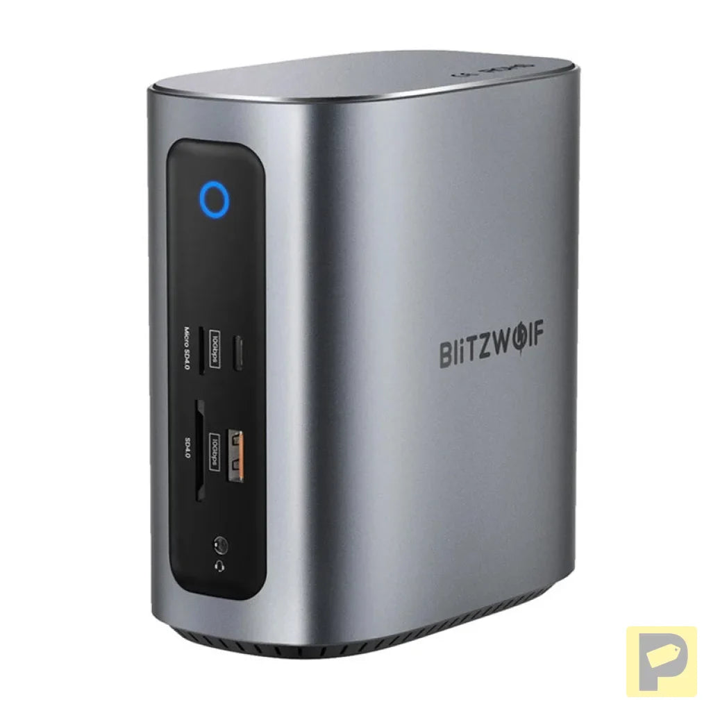 Blitzwolf BW-TH15 17in1 Docking Station 2xHD+DP+4xC+3xUSB 3.0+USB 3.1+C 3.2+C PD+RJ45+micro SD+SD+3.5mm Audio