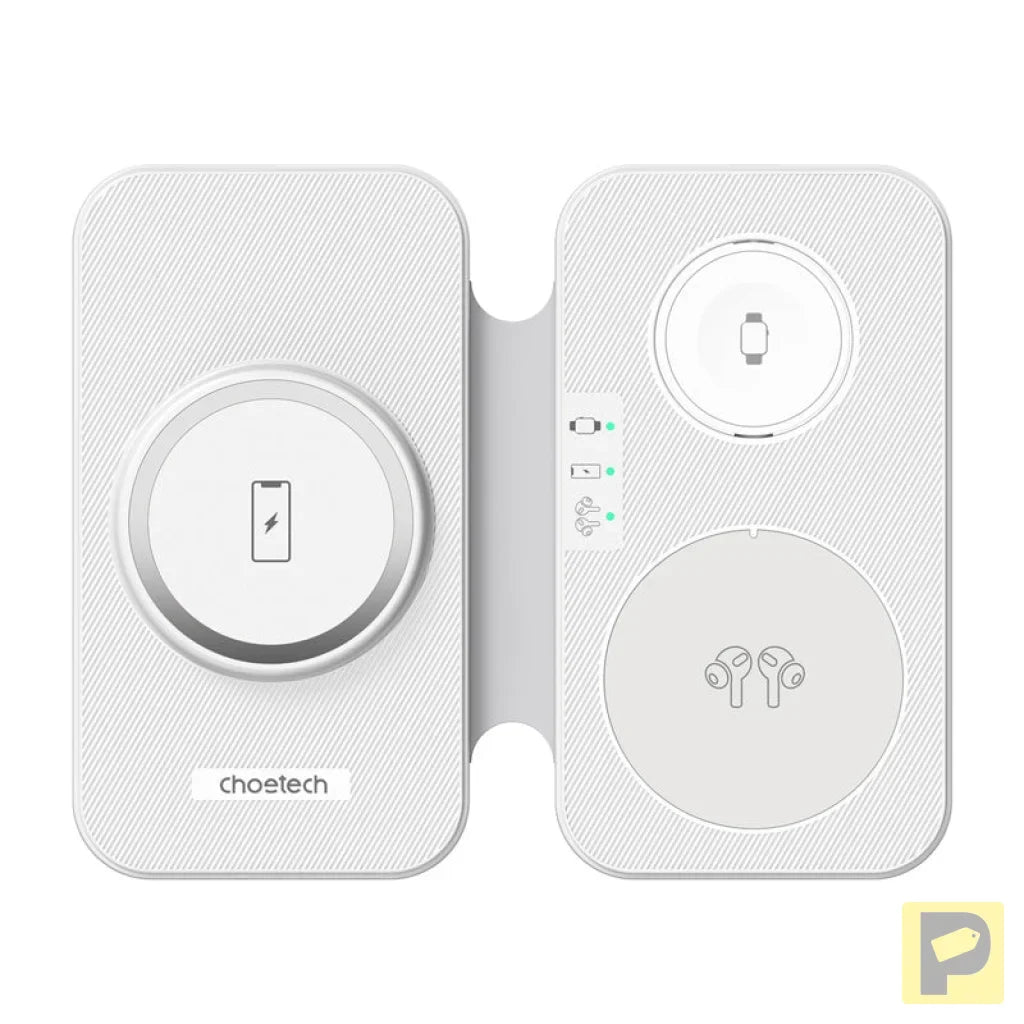 Choetech T616-F 3-in-1 inductive charger (white)