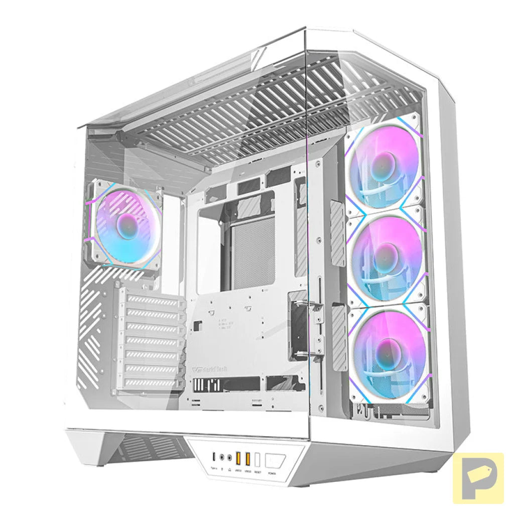 Darkflash DY470 computer case (white) + 4 fans + GPU bracket