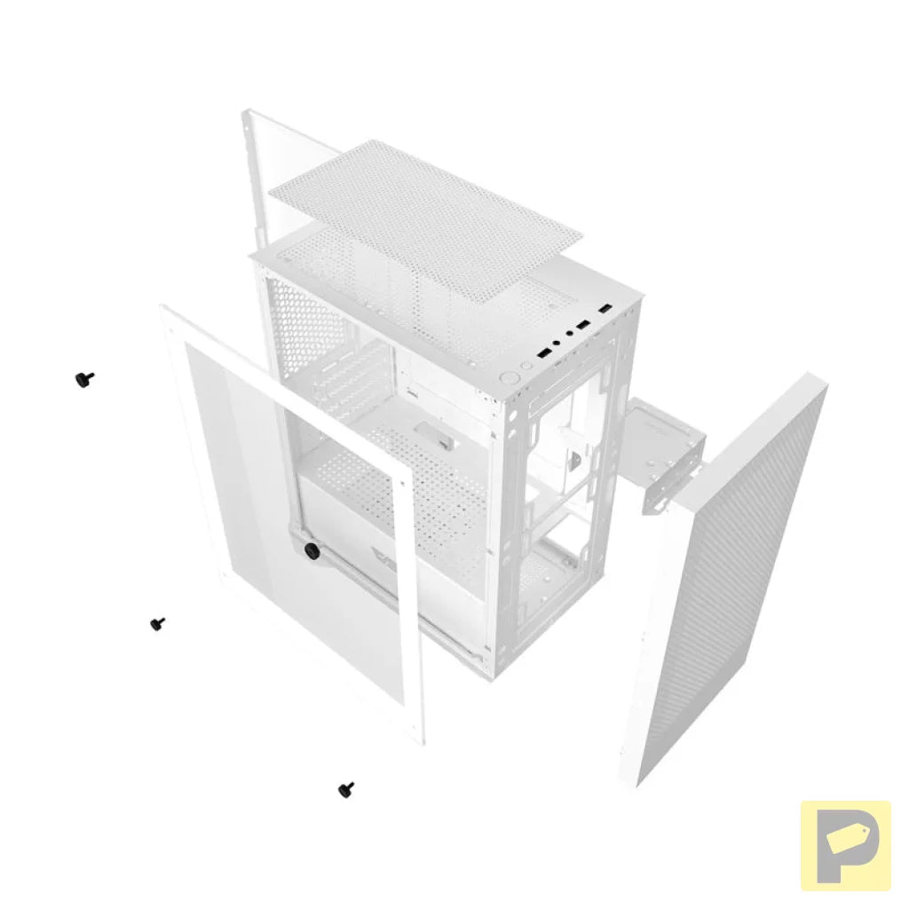 Darkflash M305 computer case without fans (White)