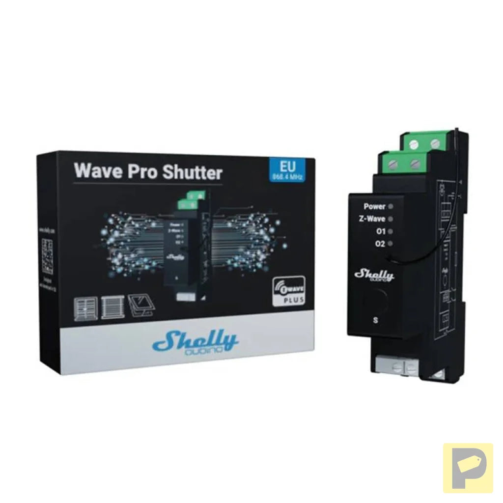 DIN relay with energy measurement Shelly Qubino Wave Pro Shutter