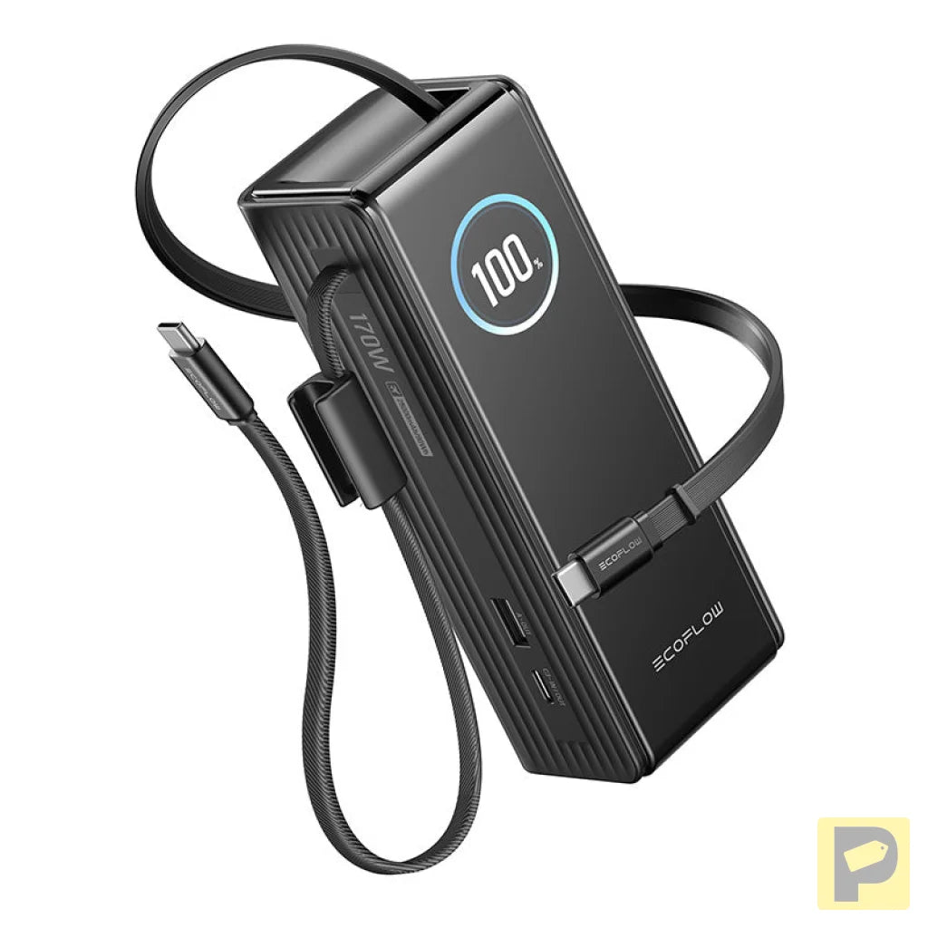 EcoFlow RAPID Powerbank 25000mAh, 170W (built-in 100W cables).