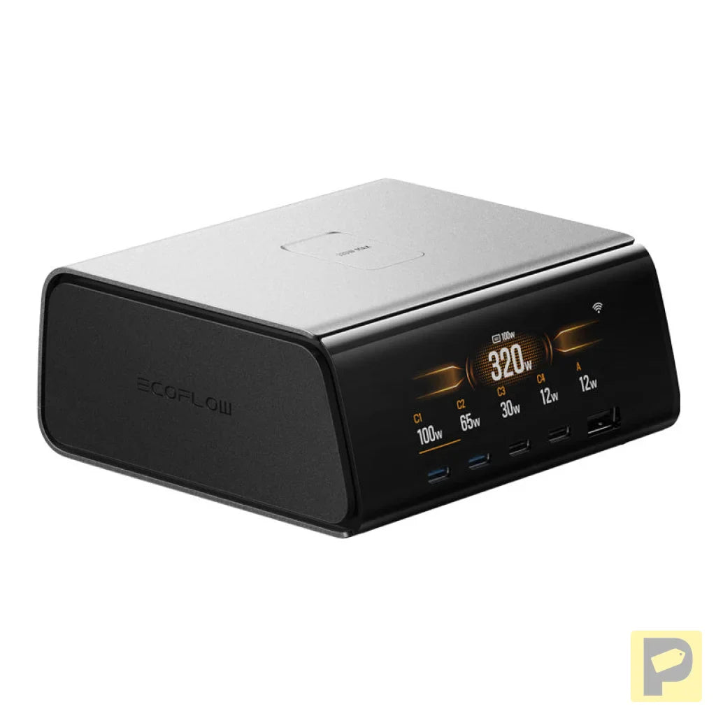 EcoFlow RAPID Pro 320W docking station, 4xUSB-C, 1xUSB-A, GaN