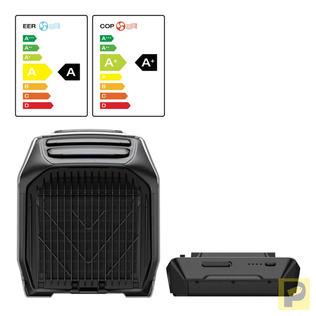 EcoFlow Wave 3 portable air conditioner with battery.