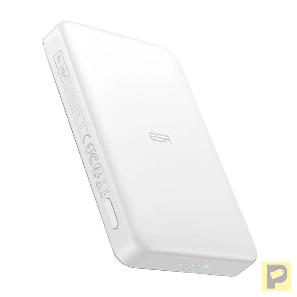 ESR Qi2 MagSlim 10000 mAh magnetic powerbank (white)