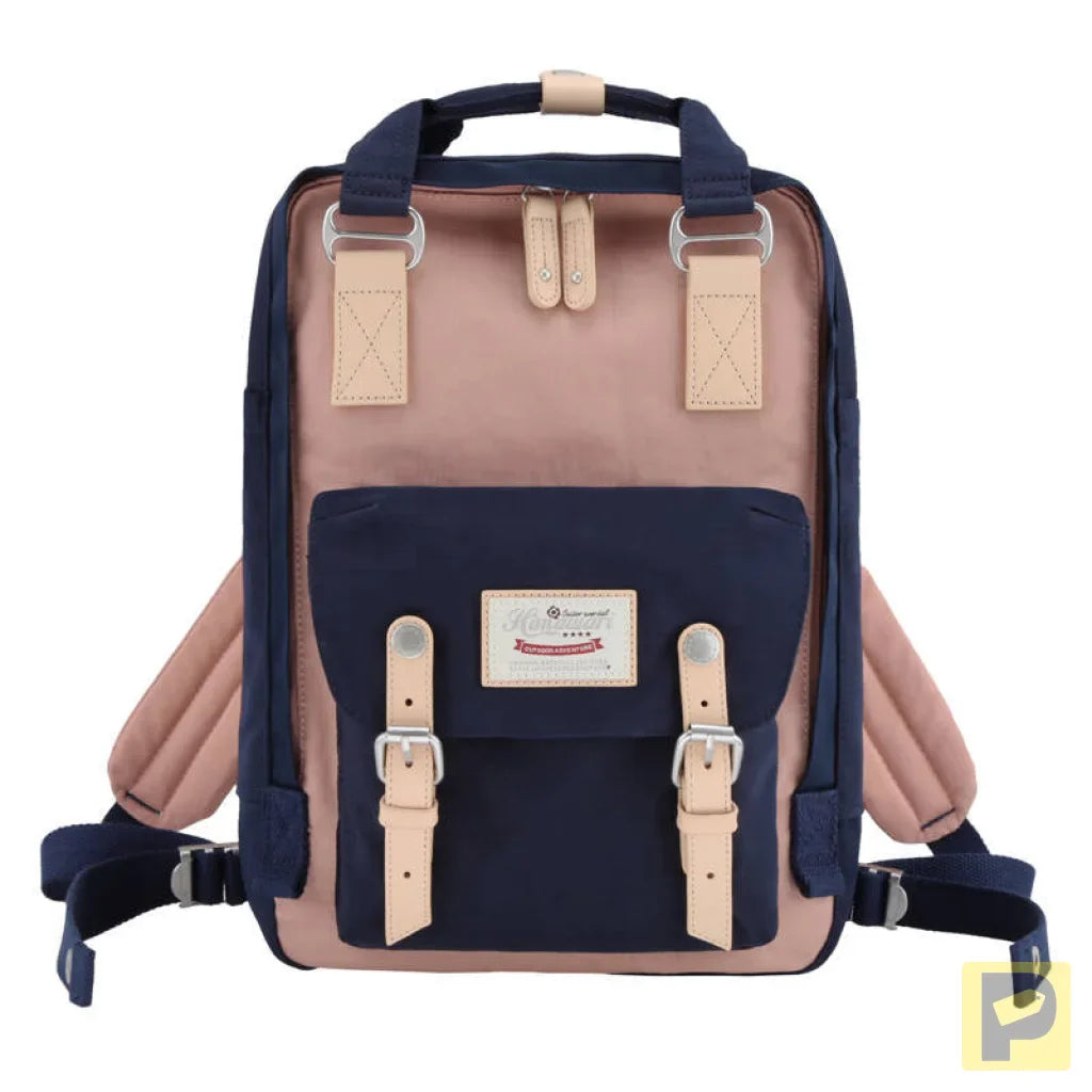 Himawari 188L 14'' laptop backpack (navy blue and pink)
