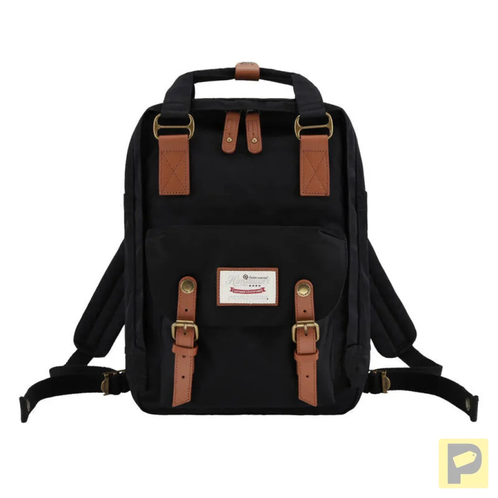 Himawari 188L black and brown 14'' laptop backpack