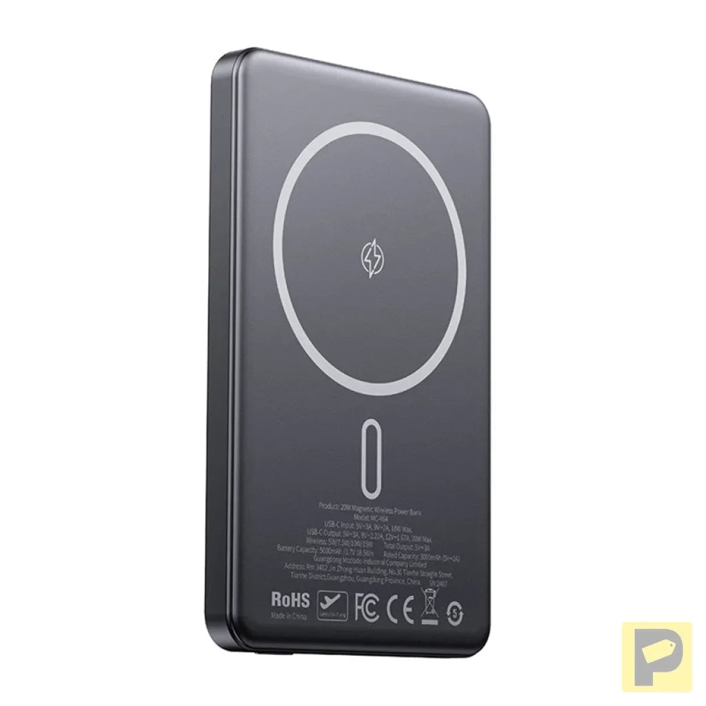 Mcdodo MC-4641 Ultra-Thin 5000mAh 1C Magnetic Powerbank, Wireless (Gold)