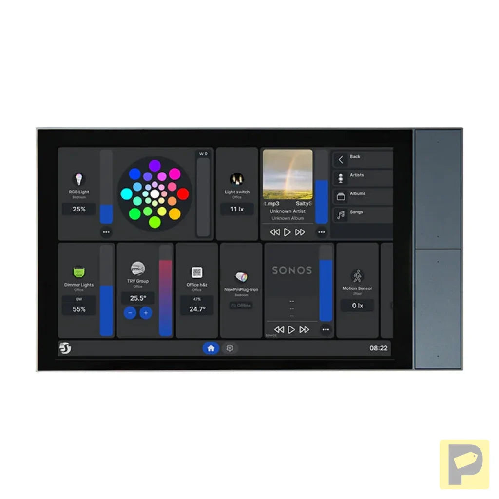 Panel sterowania 10.1” Shelly Wall Display XL WiFi/BLU (szary)