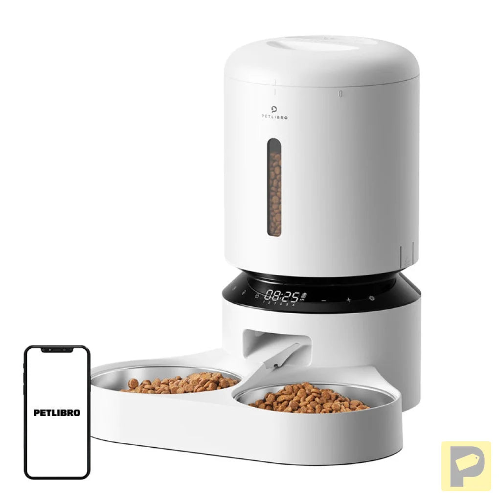Petlibro Granary food dispenser with double bowl 5L (white)