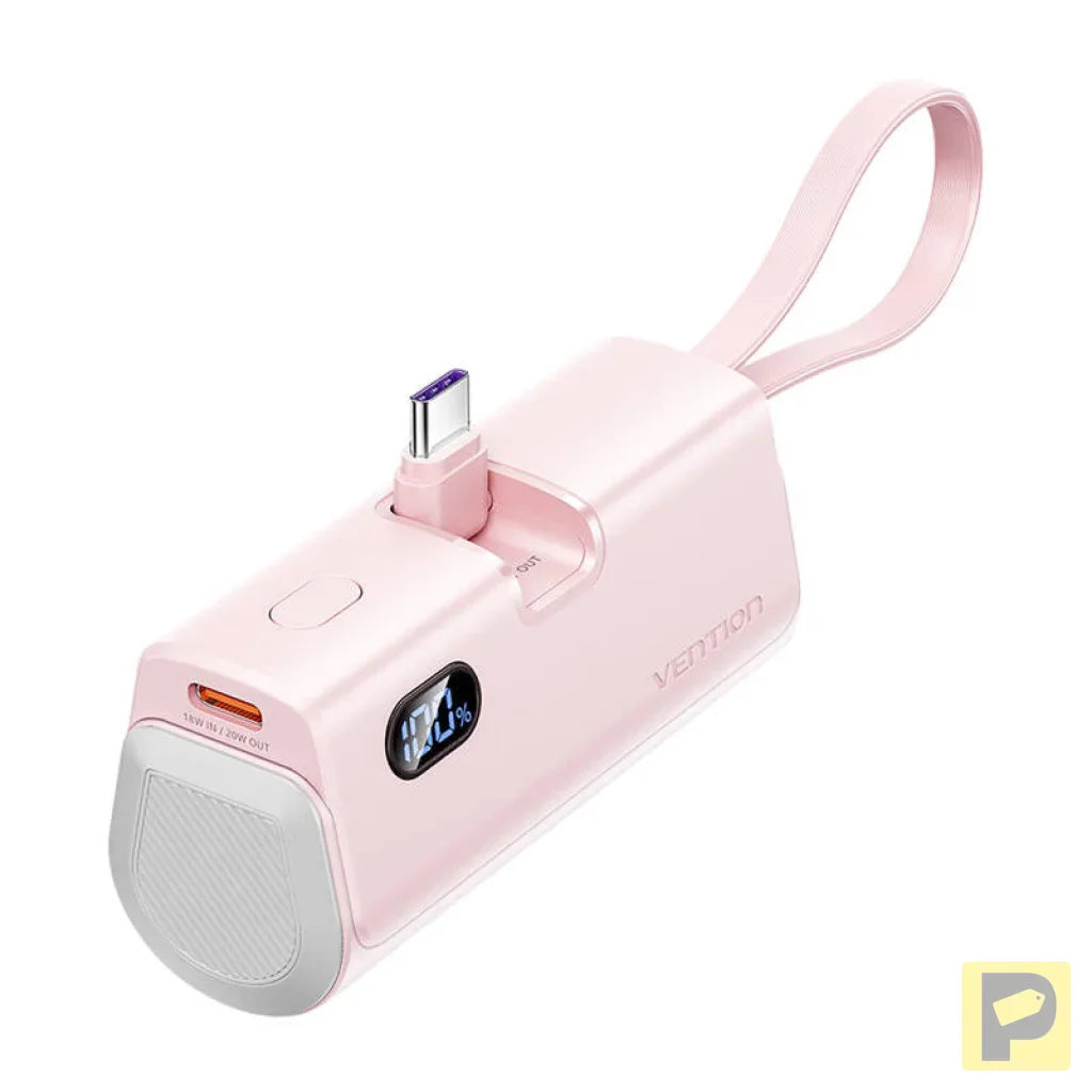 Powerbank Vention LED display 4800mAh 22.5W FHQP0 (pink)