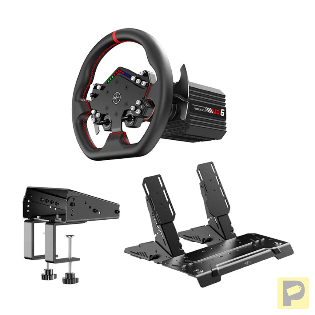 PXN VD6 DBT kit - VD6 base + WDS R2 handlebars + PD HM brake/gas pedals + Z9 clamp