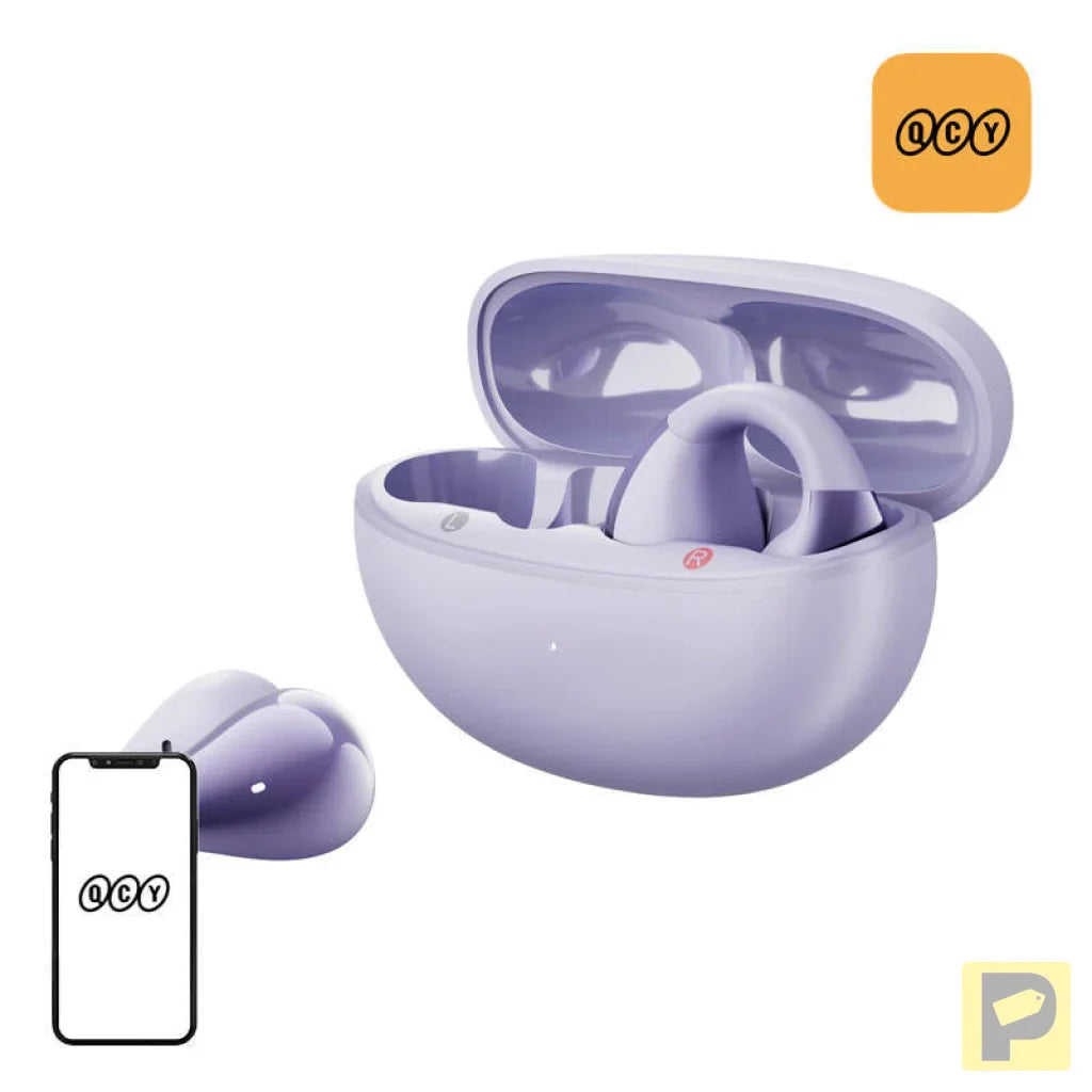 QCY Crossky Clip C30 headphones (purple)