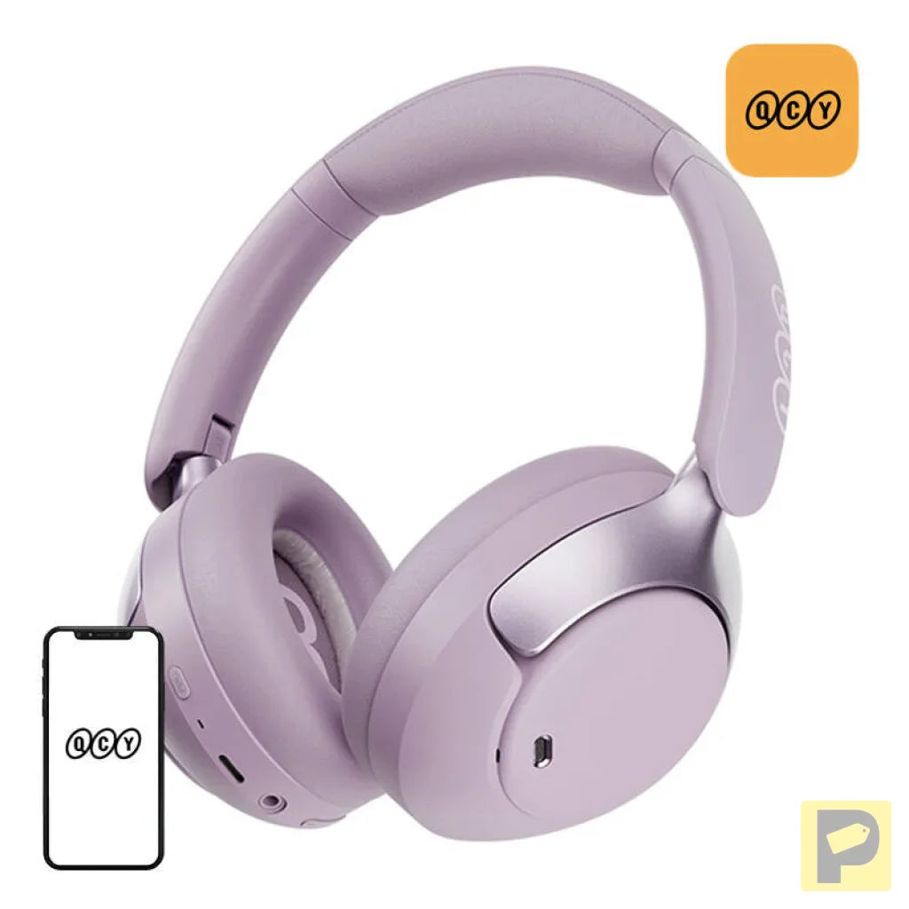 QCY H3 pro ANC wireless headphones (purple)