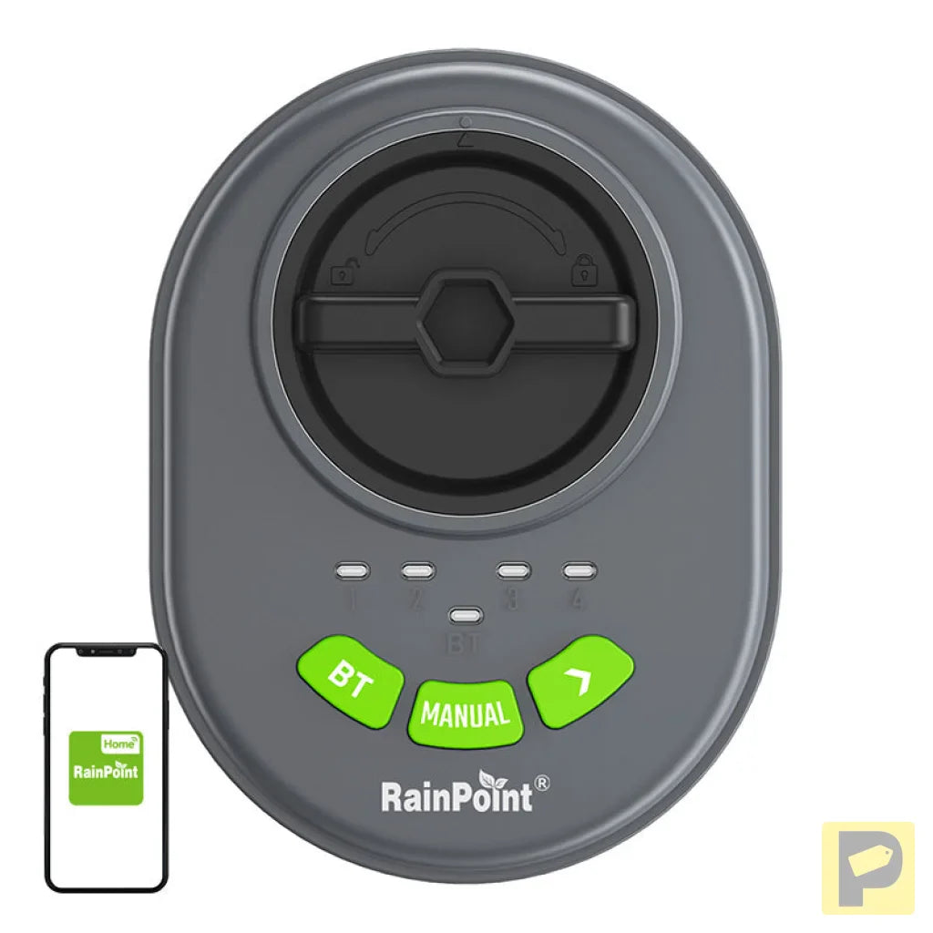 RainPoint 4-zone sprinkler controller with app, Bluetooth