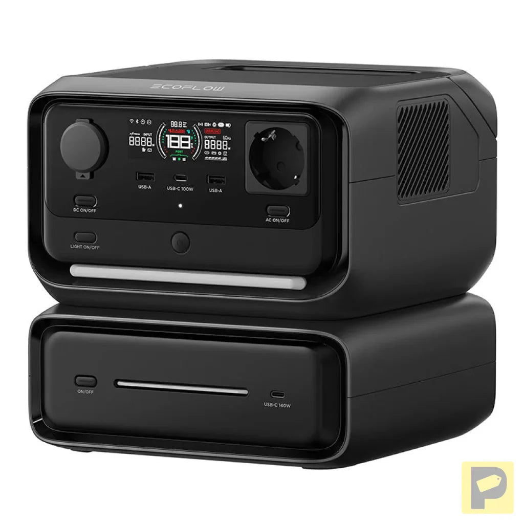 Set: EcoFlow River 3 Max power station + 160W photovoltaic panel.