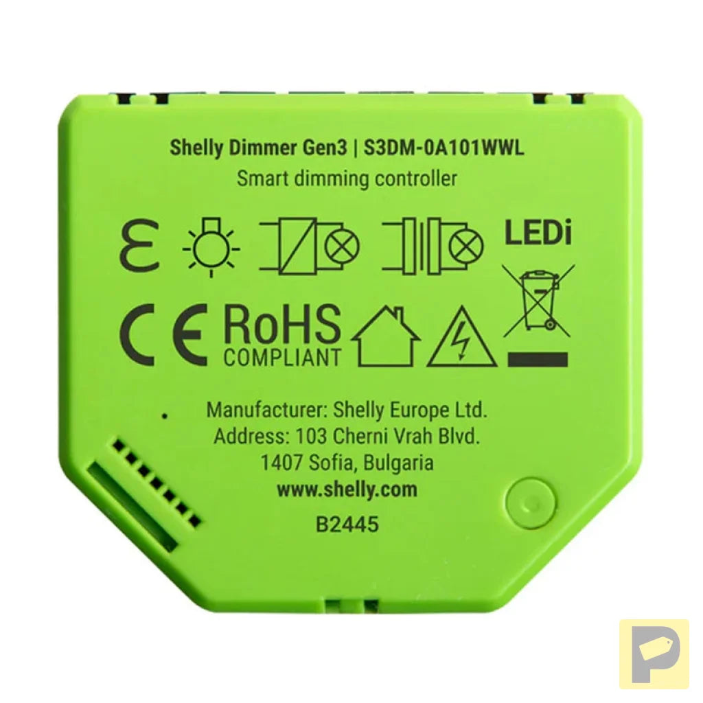 Shelly Dimmer Gen3 WiFi Light Controller