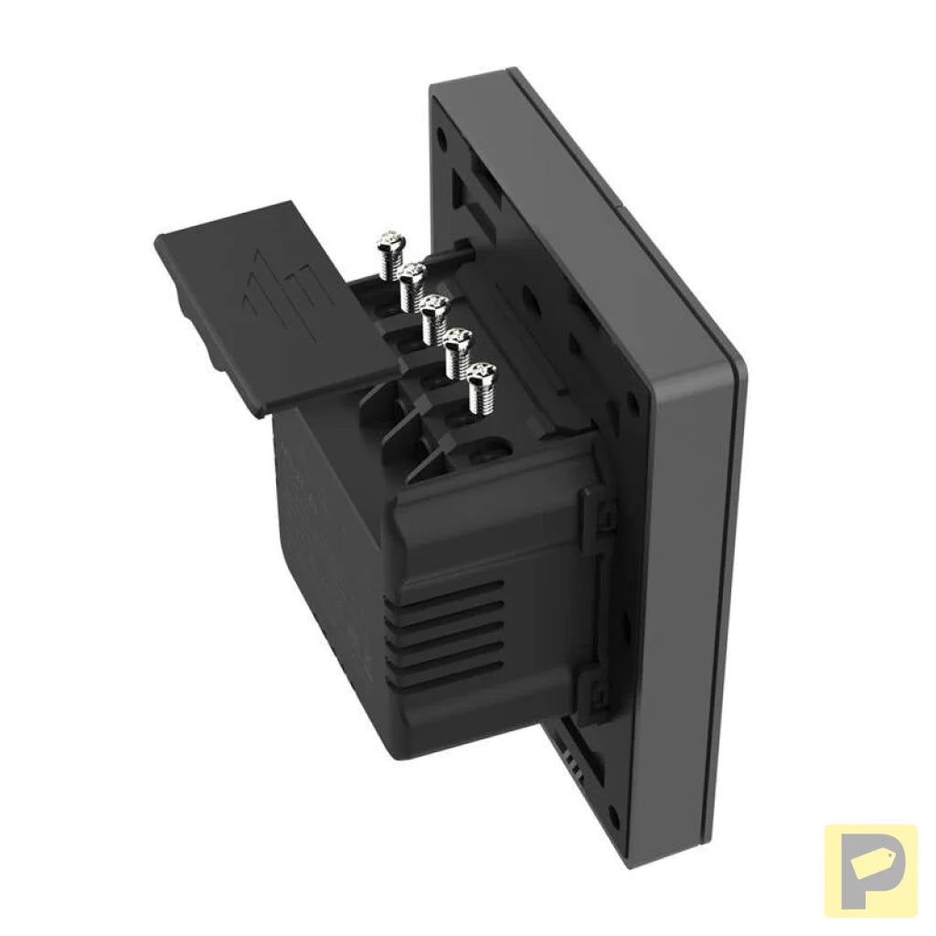 Smart WiFi wall switch SONOFF M5-2C-80 (2-channel, for frame, graphite)