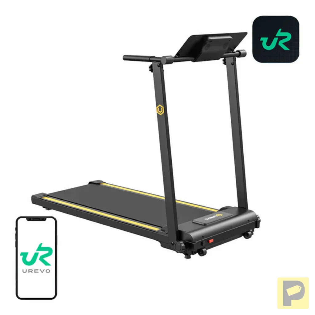 UREVO Foldi Mini folding electric treadmill (black and orange)