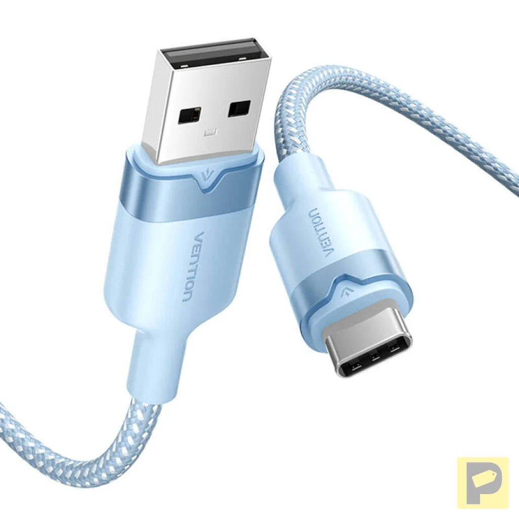 USB 2.0 A to USB-C 3A cable Vention CTNLH 2M (blue)