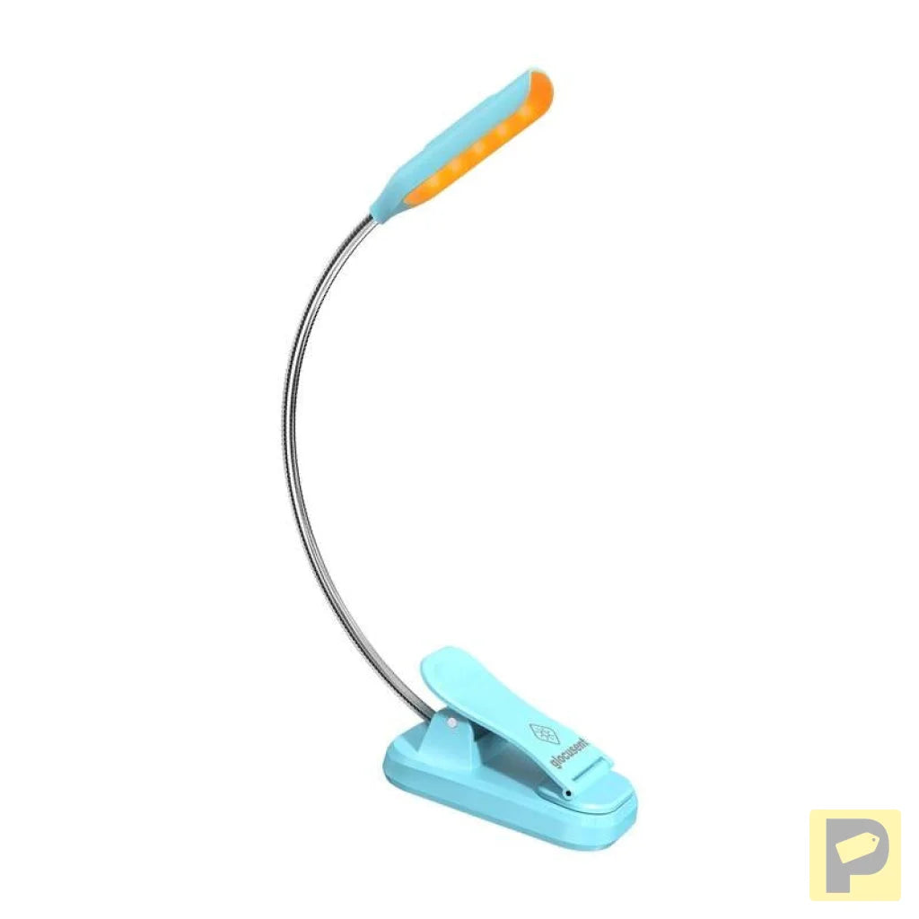 Wireless lamp Glocusent mini GLCSNTBL103B clip-on book light, USB-C Blue