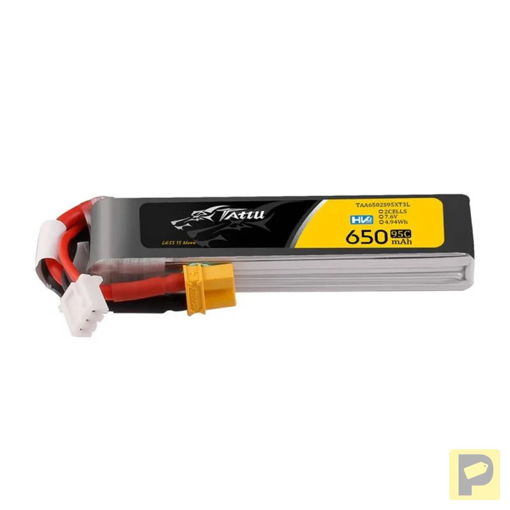 Accumulator Lipo Tattu 2s 650mAh 95C 7.6V HV z XT30 Long-Pack