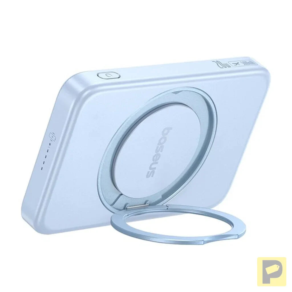 Baseus powerbank with stand PicoGo Qi2 5000mAh 20W (blue)