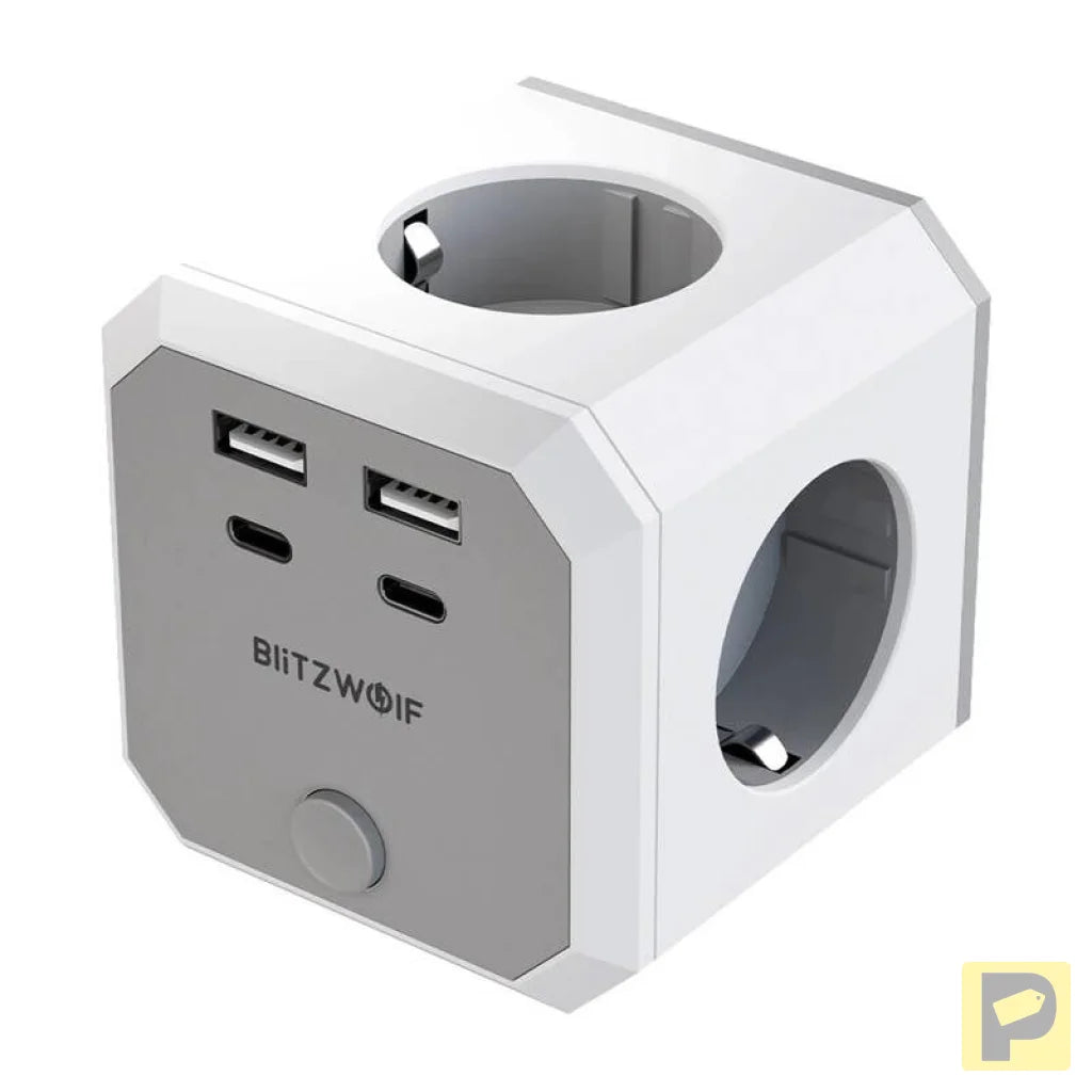BlitzWolf BW-EC2 8-in-1 Power Cube (4xAC / 2 x USB-A / 2 x USB-C)