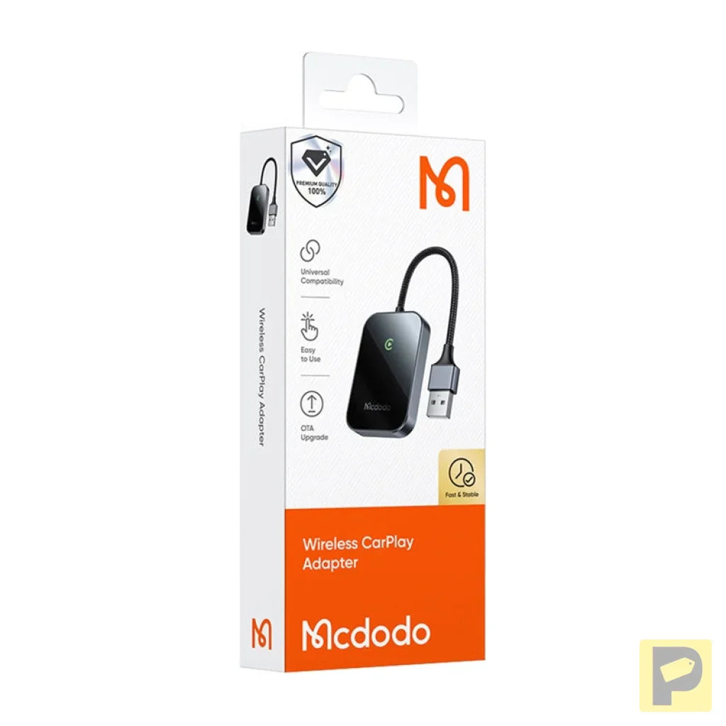 CarPlay wireless adapter with USB cable McDodo CA-7210 black