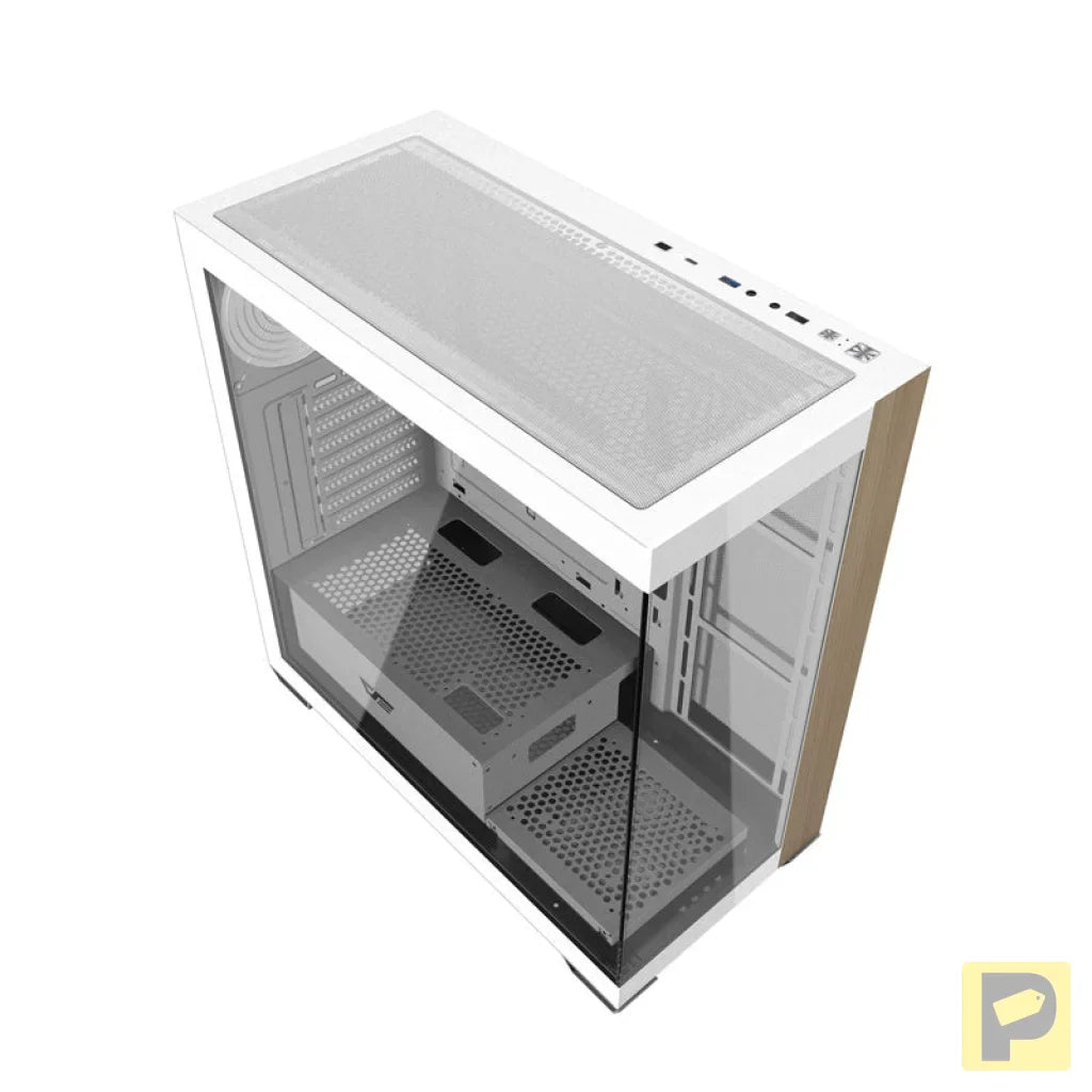 Darkflash DS900W computer case without fans (White)