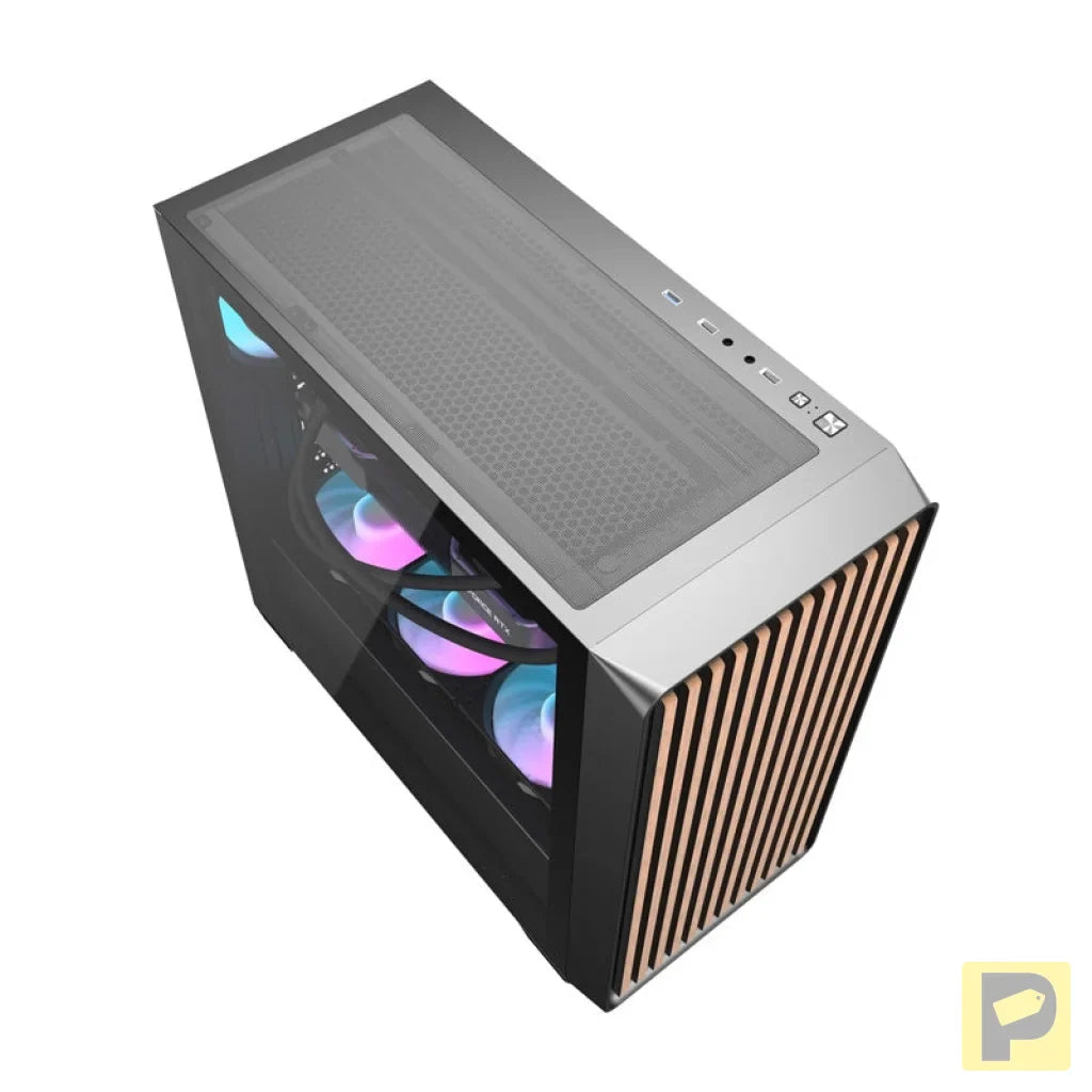 Darkflash DS900WD computer case (black) + 4 fans