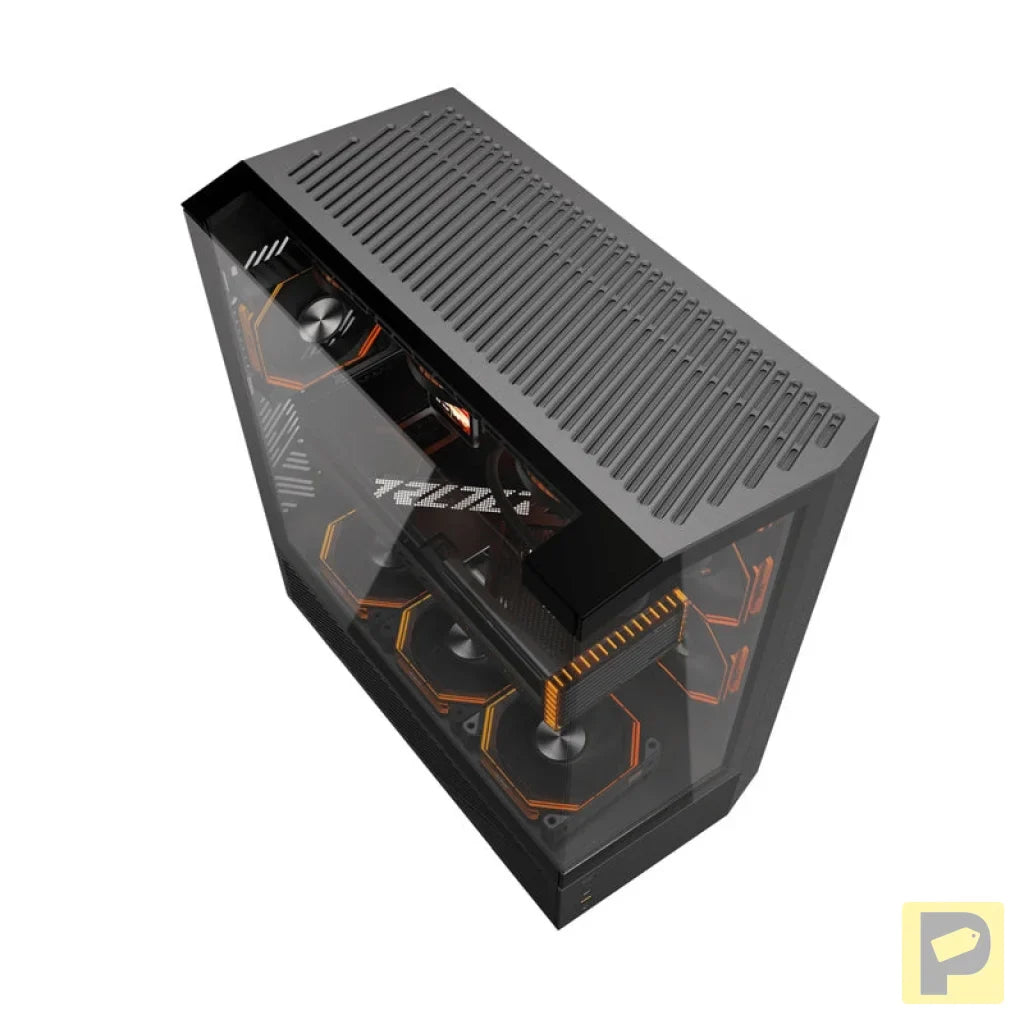 Darkflash DY460 computer case (Black) + 4 ARGB fans