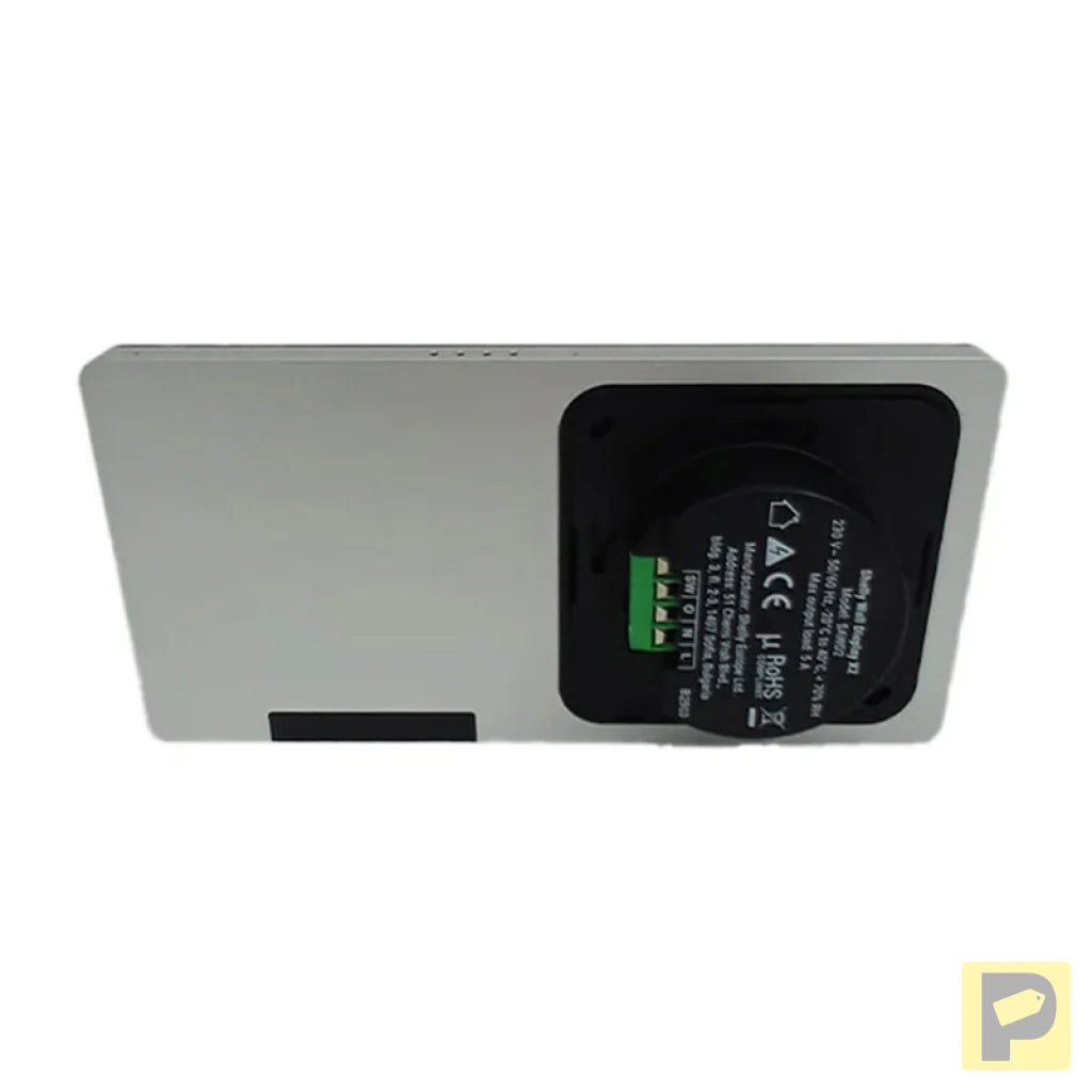 Dual Control Panel Shelly Wall Display X2 WiFi/BLU (silver) + BLU H&T