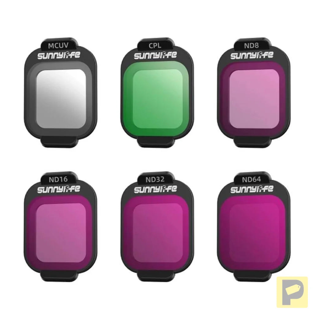 Filtry MCUV, CPL, ND8, ND16, ND32, ND64 Sunnylife do DJI Flip