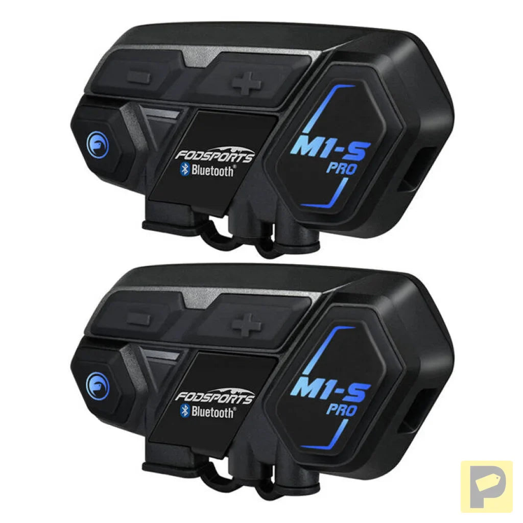 Fodsports M1-S Pro motorcycle intercom two-pack (black)
