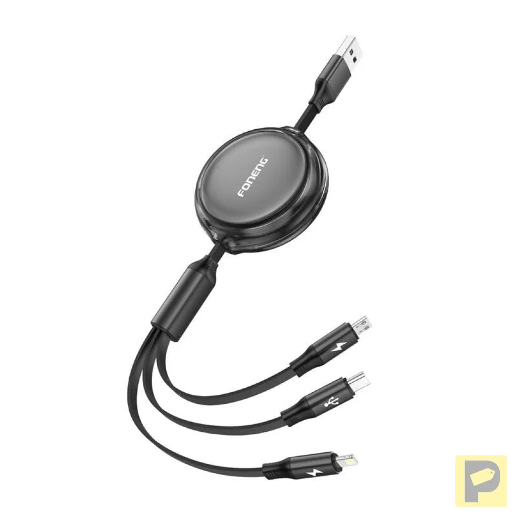 Foneng X113 3-in-1 Cable 1.1M (black)