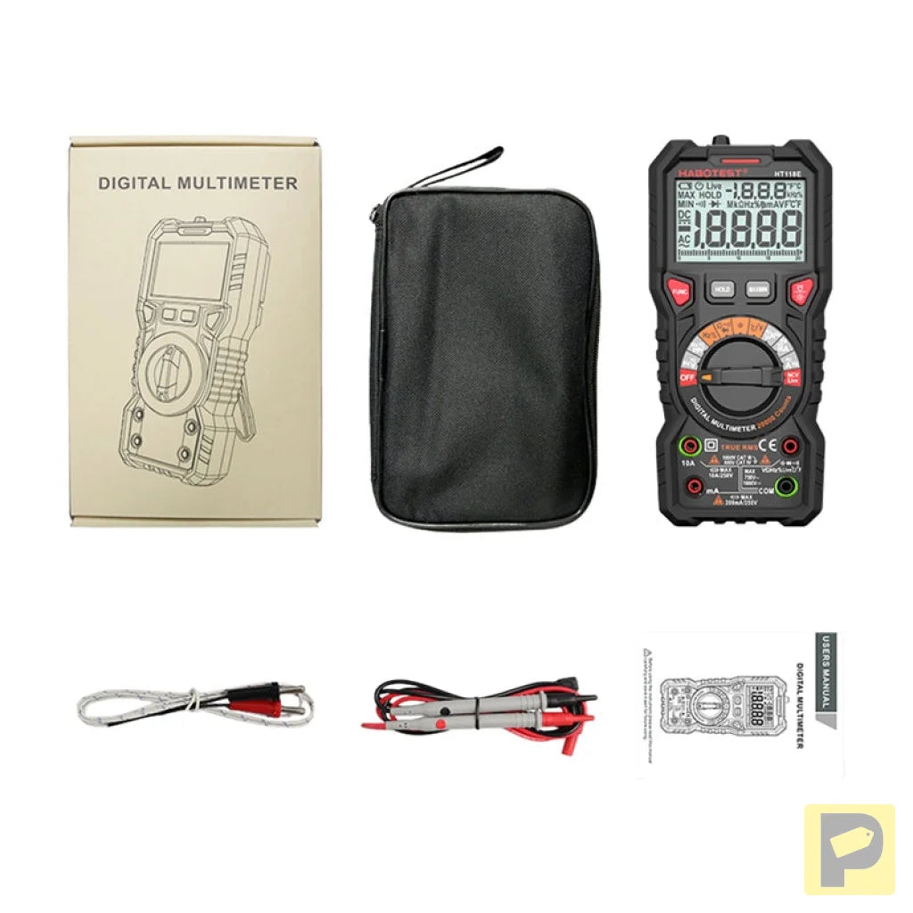 Habotest HT118E Universal Digital Multimeter True RMS NCV