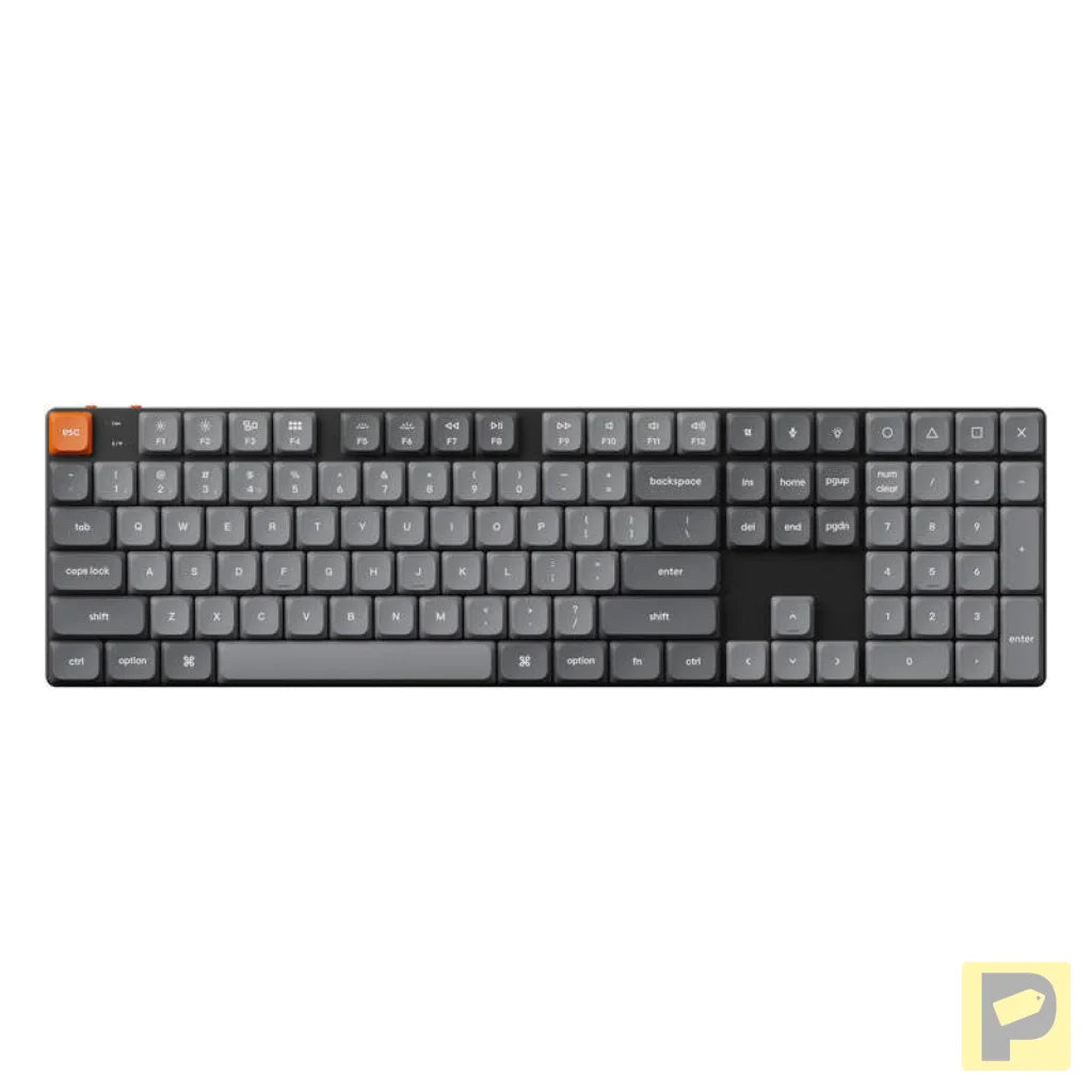 Keychron K5 Max LED Wireless Mechanical Keyboard, Low Profile, Brown Switch (Black) [K5M-A3].