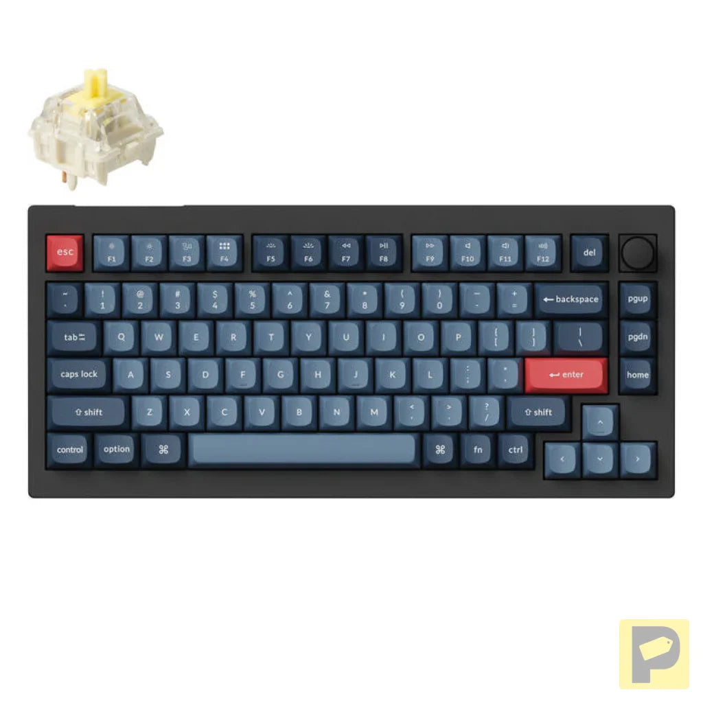 Keychron V1 Max RGB Banana Switch Wireless Mechanical Keyboard (Black) [V1M-D4].