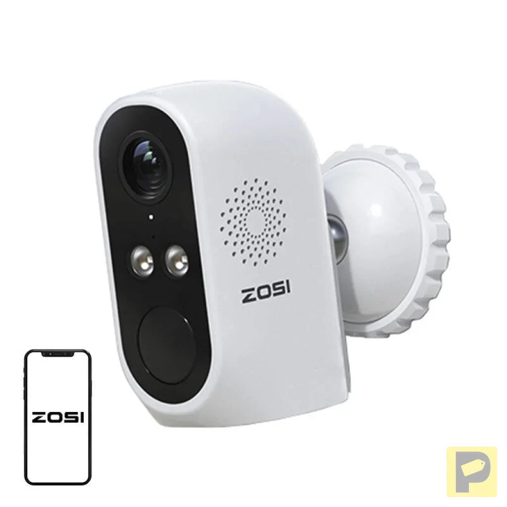 Outdoor IP camera with solar panel ZOSI C1Pro WiFi 3MP IP66