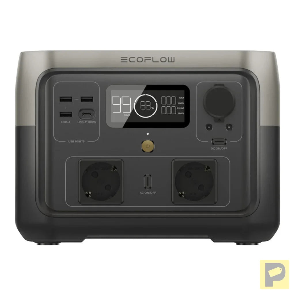 Set: EcoFlow River 2 Max power station + 160W photovoltaic panel.
