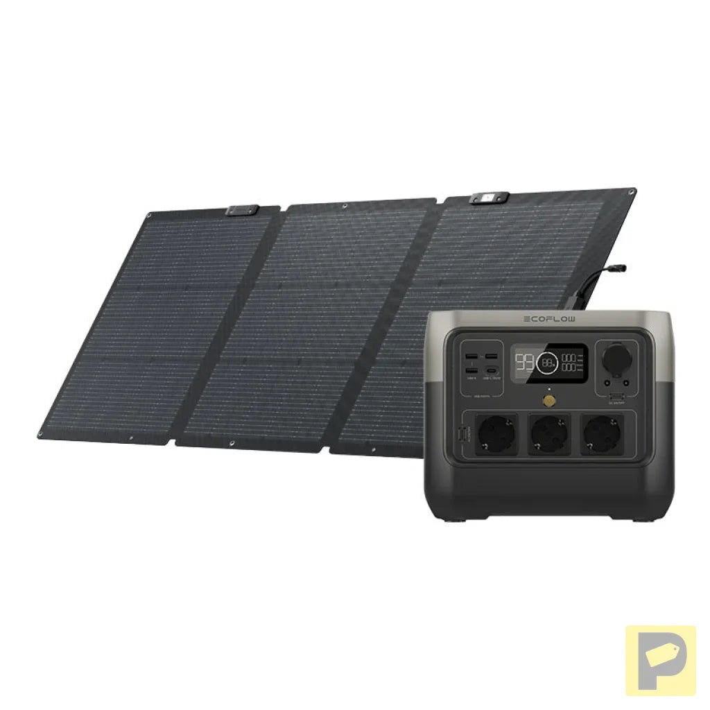 Set: EcoFlow River 2 Pro power station + 160W photovoltaic panel.