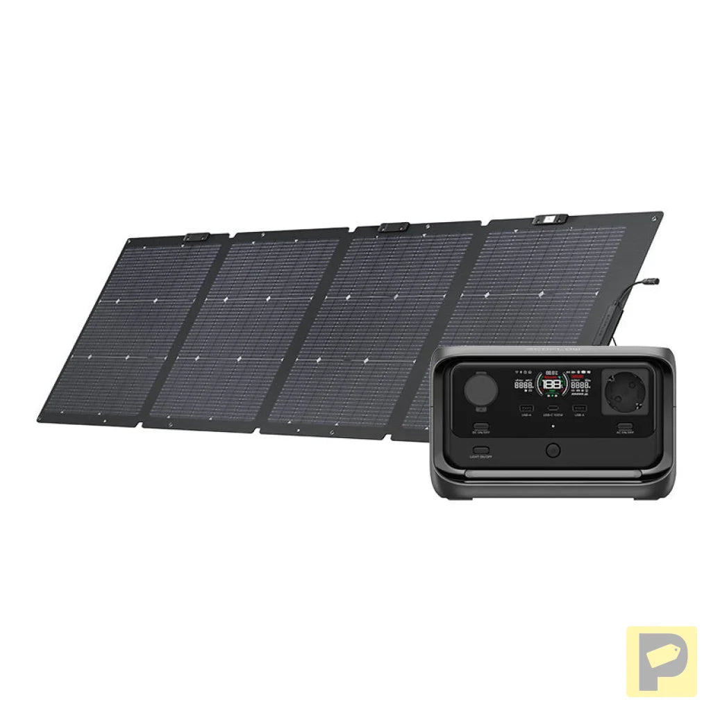 Set: EcoFlow River 3 Plus power station + 220W photovoltaic panel.