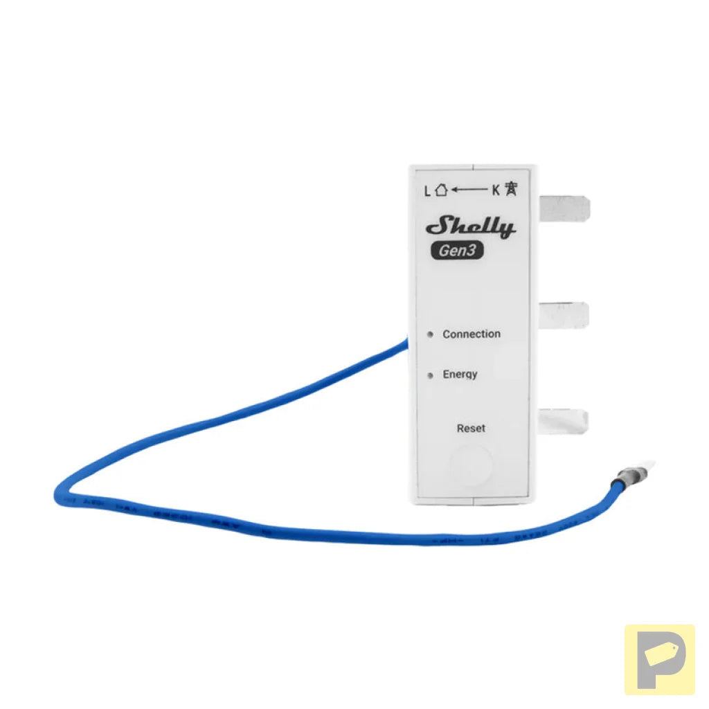 Shelly 3EM-63T Gen3 1/3-channel WiFi energy meter (flat terminal)
