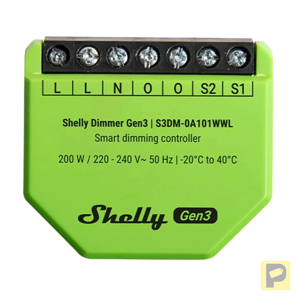 Shelly Dimmer Gen3 WiFi Light Controller
